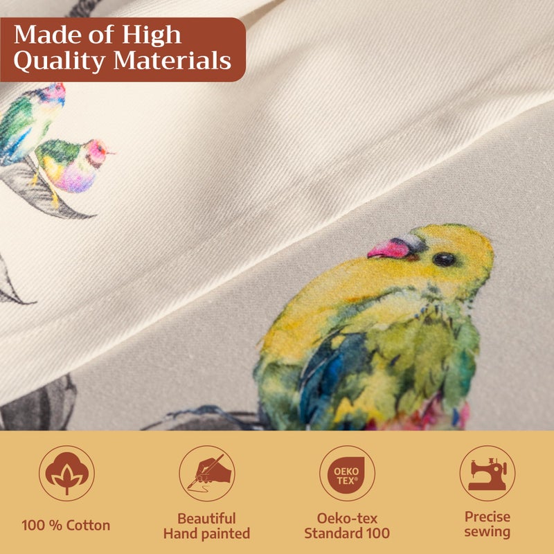 Maison d' Hermine Cloth Napkins Set of 4 100% Cotton for Thanksgiving Christmas Decorations Everyday Reusable Square Fall Napkins Cloth Washable Dinner Party (Amazonia, 20"x20") - Image 3